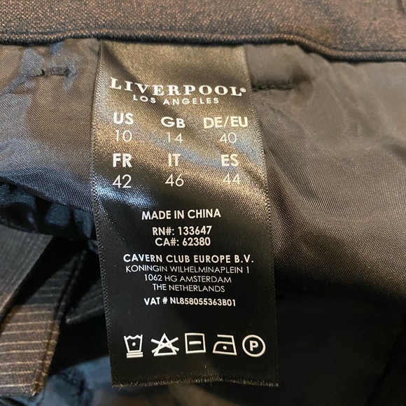 Liverpool Dark Brown Trousers Size 10 - Picture 7 of 10